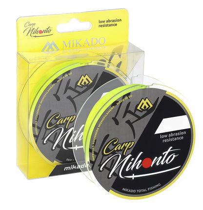Mikado Schnur - Nihonto Carp - 0.23mm/6.00kg/600m - Fluo Gelb - 1 Spule