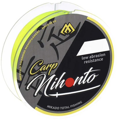 Mikado Schnur - Nihonto Carp - 0.23mm/6.00kg/600m - Fluo Gelb - 1 Spule