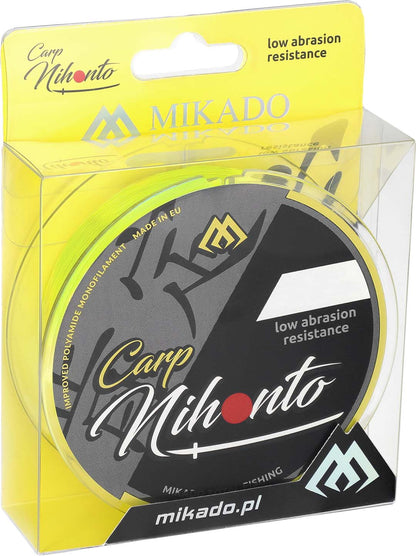 Mikado Schnur - Nihonto Carp - 0.40mm/14.50kg/600m - Fluo Gelb - 1 Spule