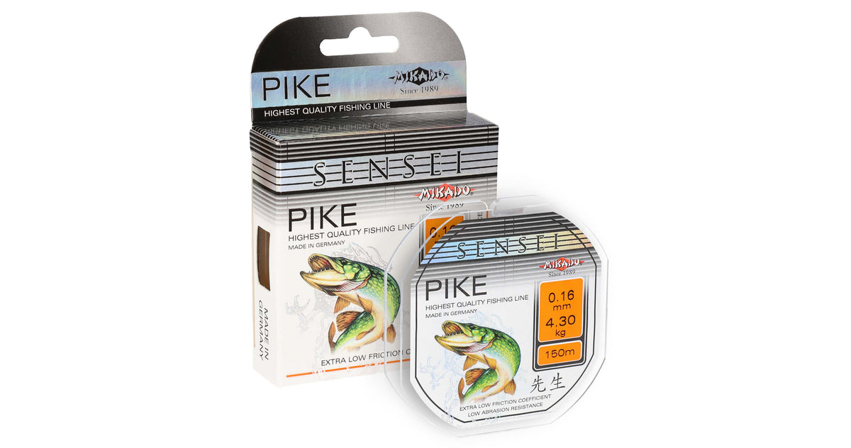 Mikado Schnur - Sensei Pike - 0.24mm/7.80kg/150m - 1 Spule