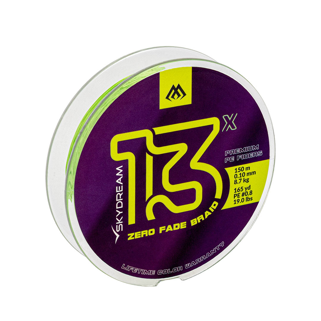 Mikado Geflochtene Schnur - Sky Dream - 0.10mm/8.7kg/150m - Fluo Grün - 1 Spule