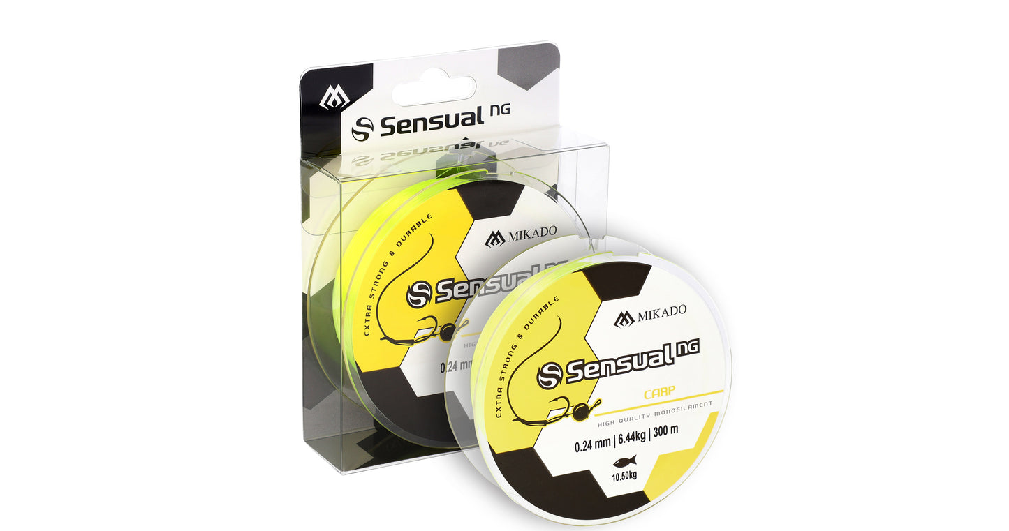 Mikado Schnur - Sensual N.G. Carp 0.35mm/23kg/300m - Gelb - 1 Spule