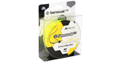 Mikado Schnur - Sensual N.G. Carp 0.30mm/17.5kg/300m - Gelb - 1 Spule