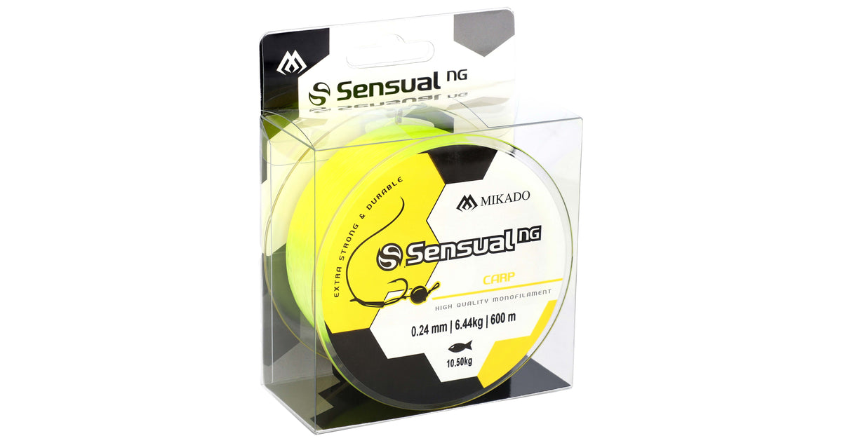 Mikado Schnur - Sensual N.G. Carp 0.30mm/17.5kg/600m - Gelb - 1 Spule