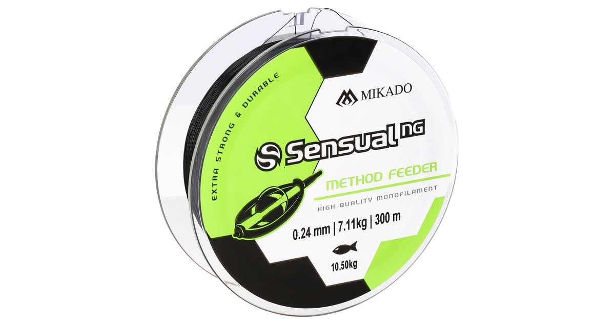 Mikado Schnur - Sensual N.G. Method Feeder 0.16mm/5kg/300m - Schwarz - 1 Spule