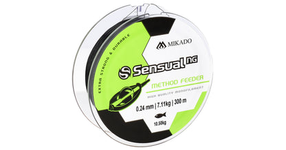 Mikado Schnur - Sensual N.G. Method Feeder 0.28mm/14.5kg/300m - Schwarz - 1 Spule