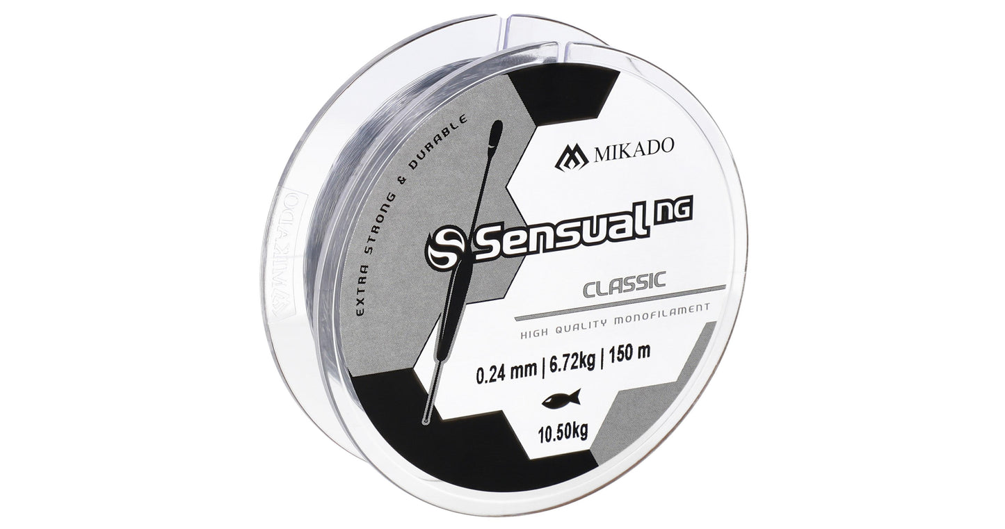 Mikado Schnur - Sensual N.G. Classic 0.26mm/12kg/150m - Transparent - 1 Spule