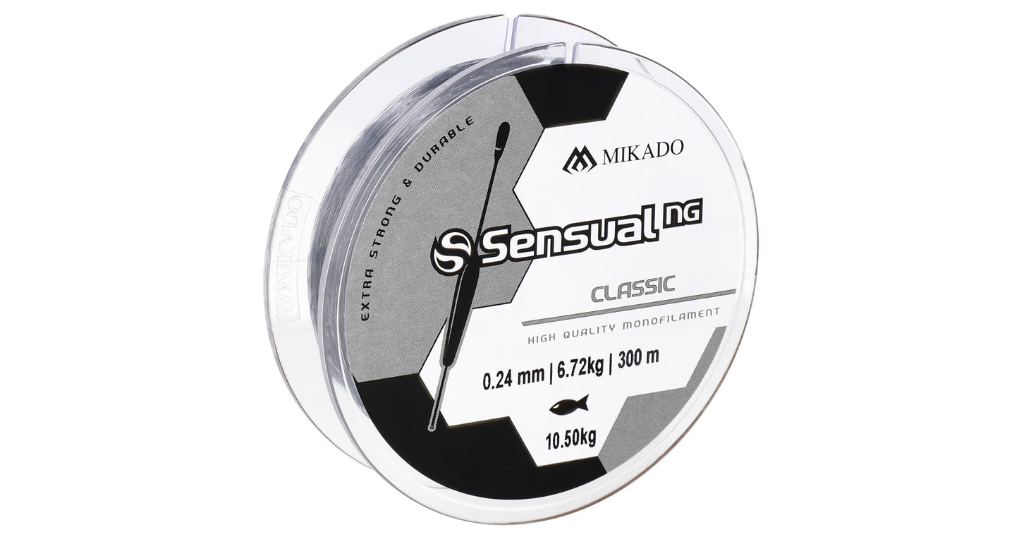 Mikado Schnur - Sensual N.G. Classic 0.10mm/2kg/300m - Transparent - 1 Spule