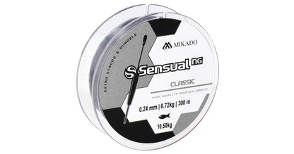 Mikado Schnur - Sensual N.G. Classic 0.10mm/2kg/300m - Transparent - 1 Spule