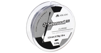 Mikado Schnur - Sensual N.G. Classic 0.12mm/2.5kg/50m - Transparent - 1 Spule