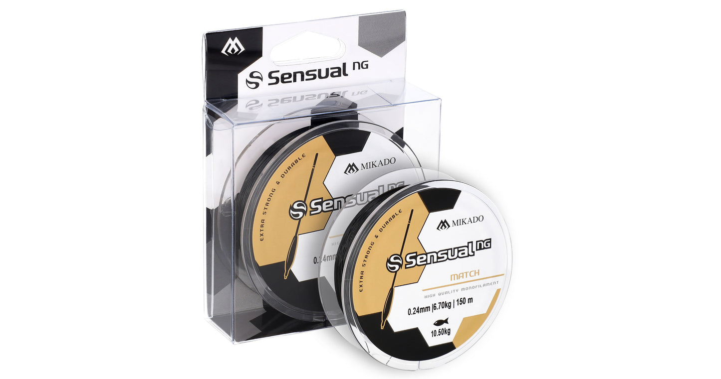 Mikado Schnur - Sensual N.G. Match 0.24mm/10.5kg/150m - Schwarz - 1 Spule