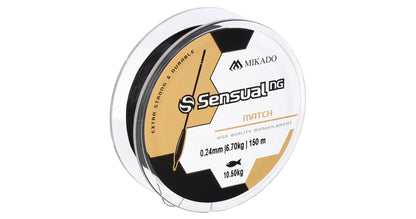 Mikado Schnur - Sensual N.G. Match 0.14mm/3.5kg/150m - Schwarz - 1 Spule