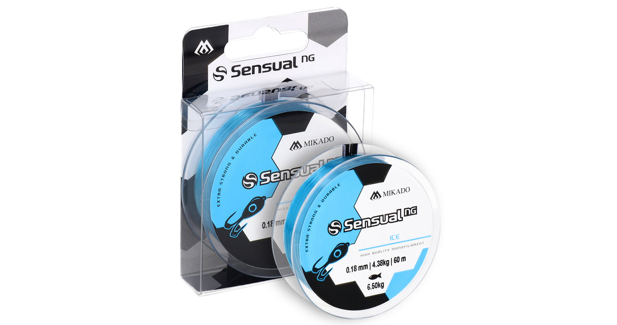 Mikado Schnur - Sensual N.G. Ice 0.16mm/5kg/60m - Blau - 1 Spule