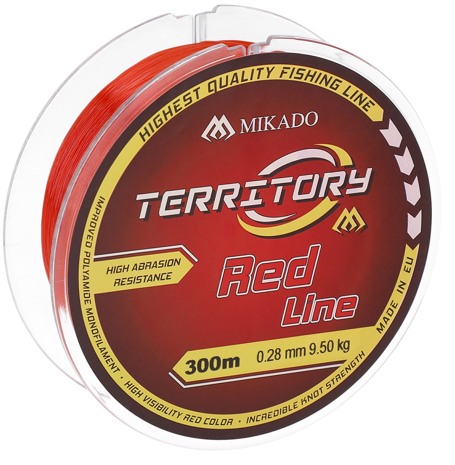 Mikado Schnur - Territory Red - 0.35mm/11.90kg/300m - 1 Spule