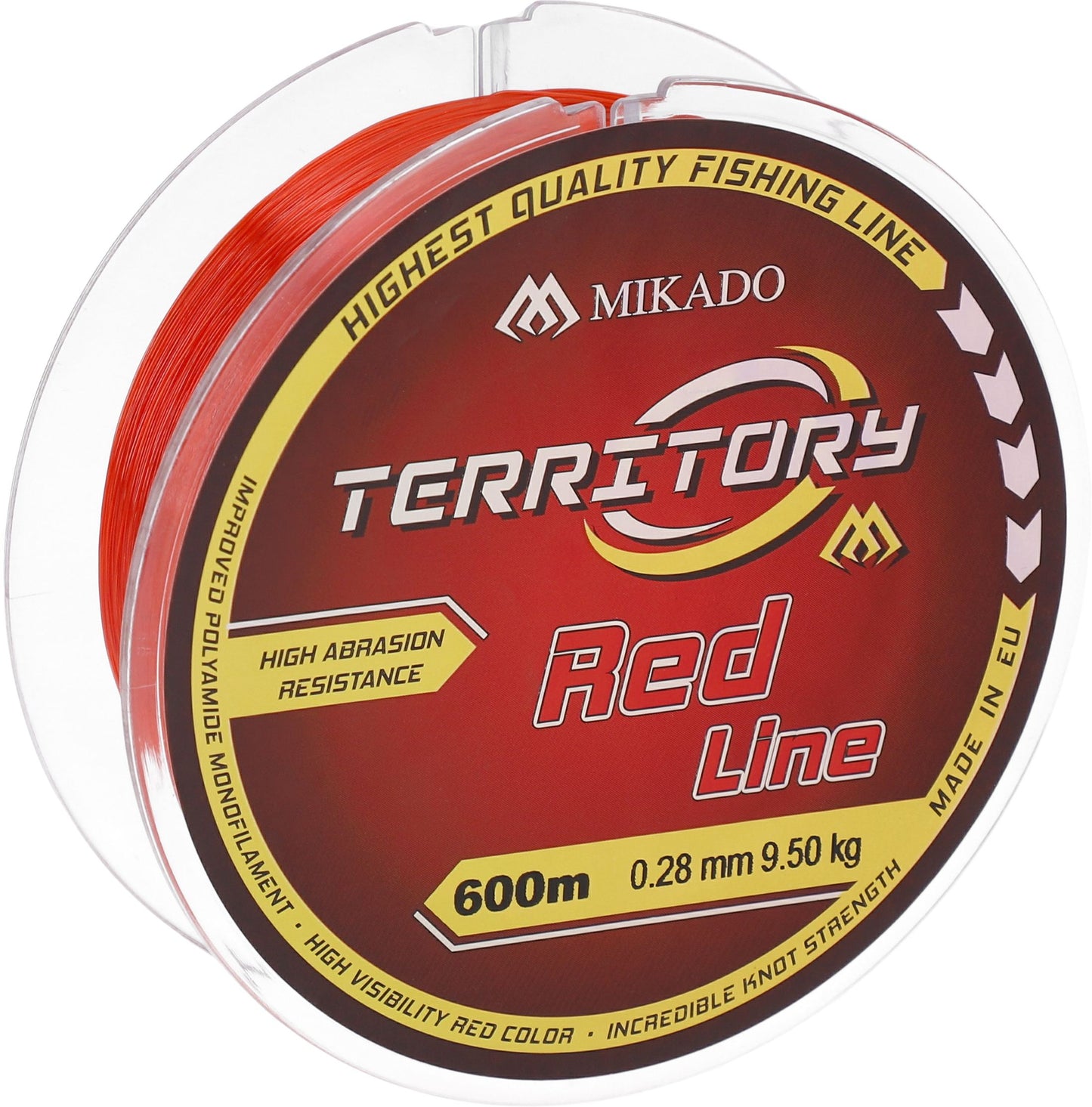 Mikado Schnur - Territory Red - 0.26mm/8.50kg/600m - 1 Spule