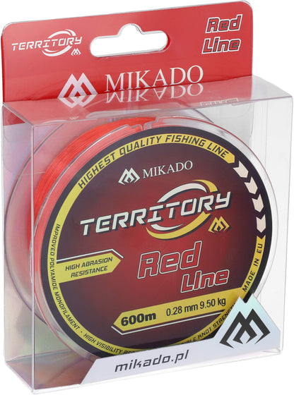 Mikado Schnur - Territory Red - 0.28mm/9.50kg/600m - 1 Spule