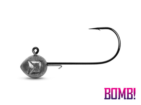 Jig Kopf mit Delphin BOMB Halter! / 5Stück