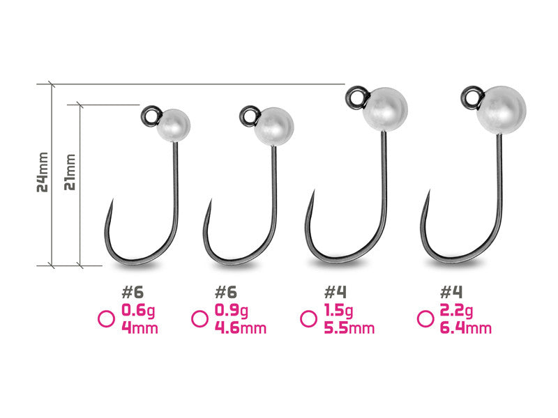Wolfram-Jig Delphin T-AREA BL / 5 Stück