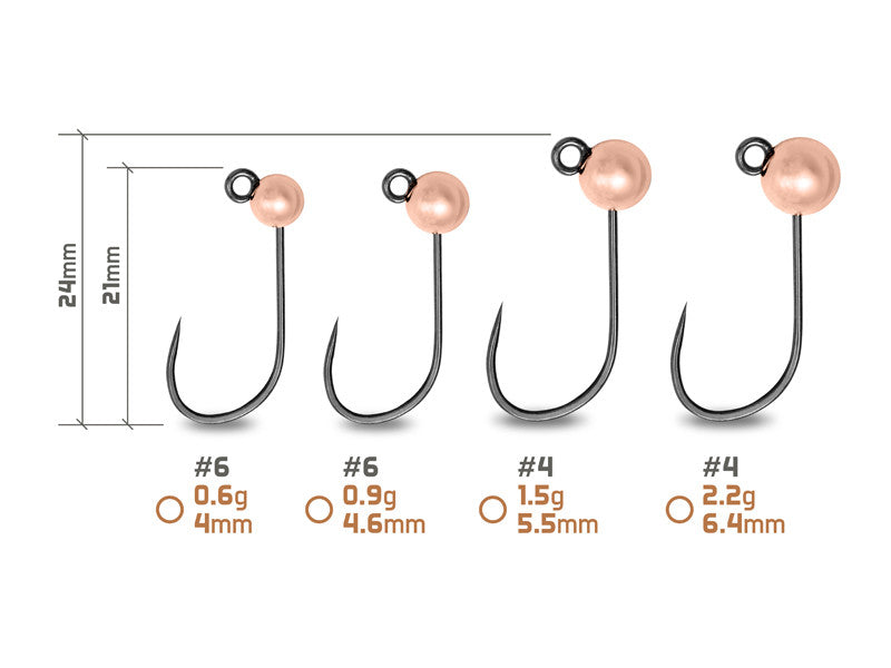 Wolfram-Jig Delphin T-AREA BL / 5 Stück