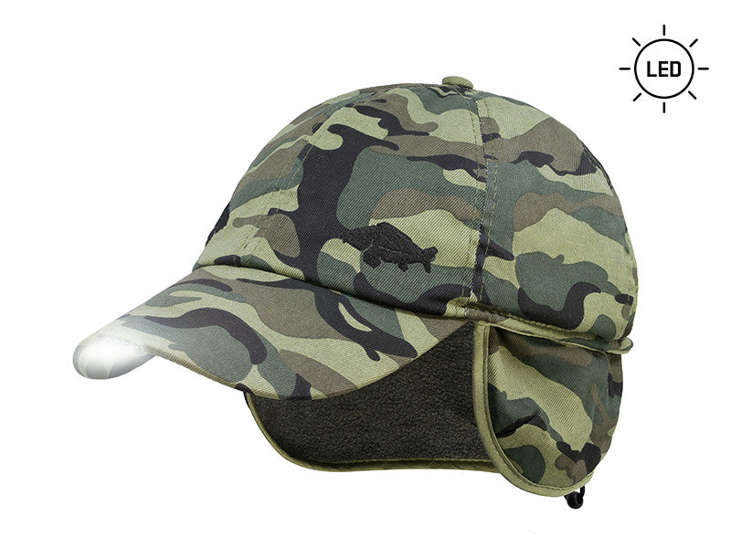 Delphin OutLINE Camo Winter-LED- Kappe