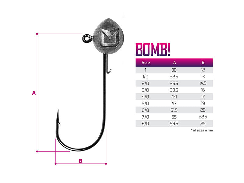 Jig Kopf mit Delphin BOMB Halter! / 5Stück