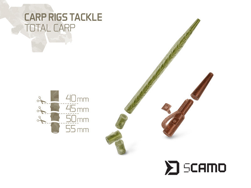 Set Karpfenmontagen Delphin sCAMO Total CARP 10 Sets