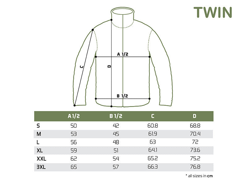 Fleecejacke mit dem Reißverschluss Delphin TWIN