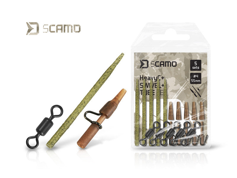 Set Delphin sCAMO HeavyC + Swivel + Tube 5 Sets