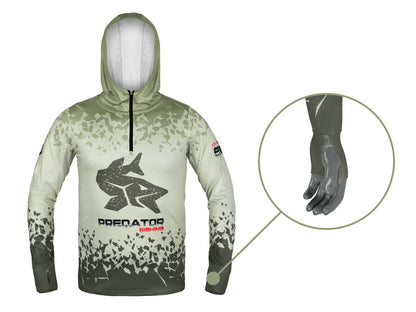 Delphin UV ARMOR 50+ Kapuzen-T-Shirt