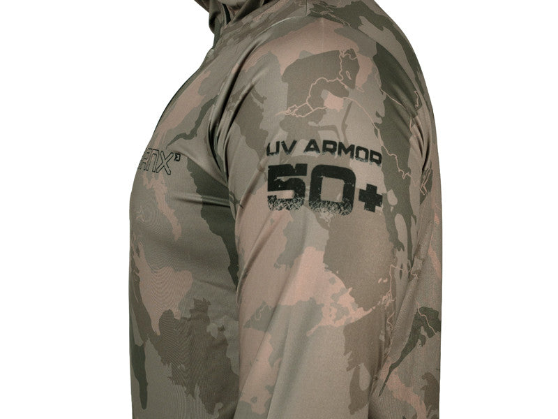 Delphin UV ARMOR 50+ Kapuzen-T-Shirt