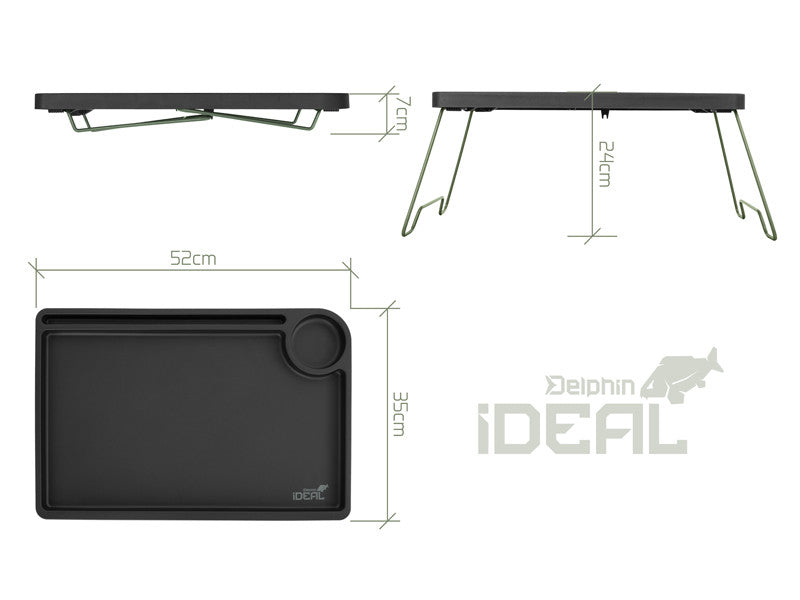Klapptisch für Karpfenangler Delphin iDEAL