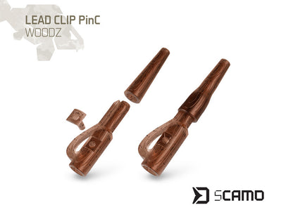 Klip na olovo Delphin sCAMO PinC WOODZ /10ks