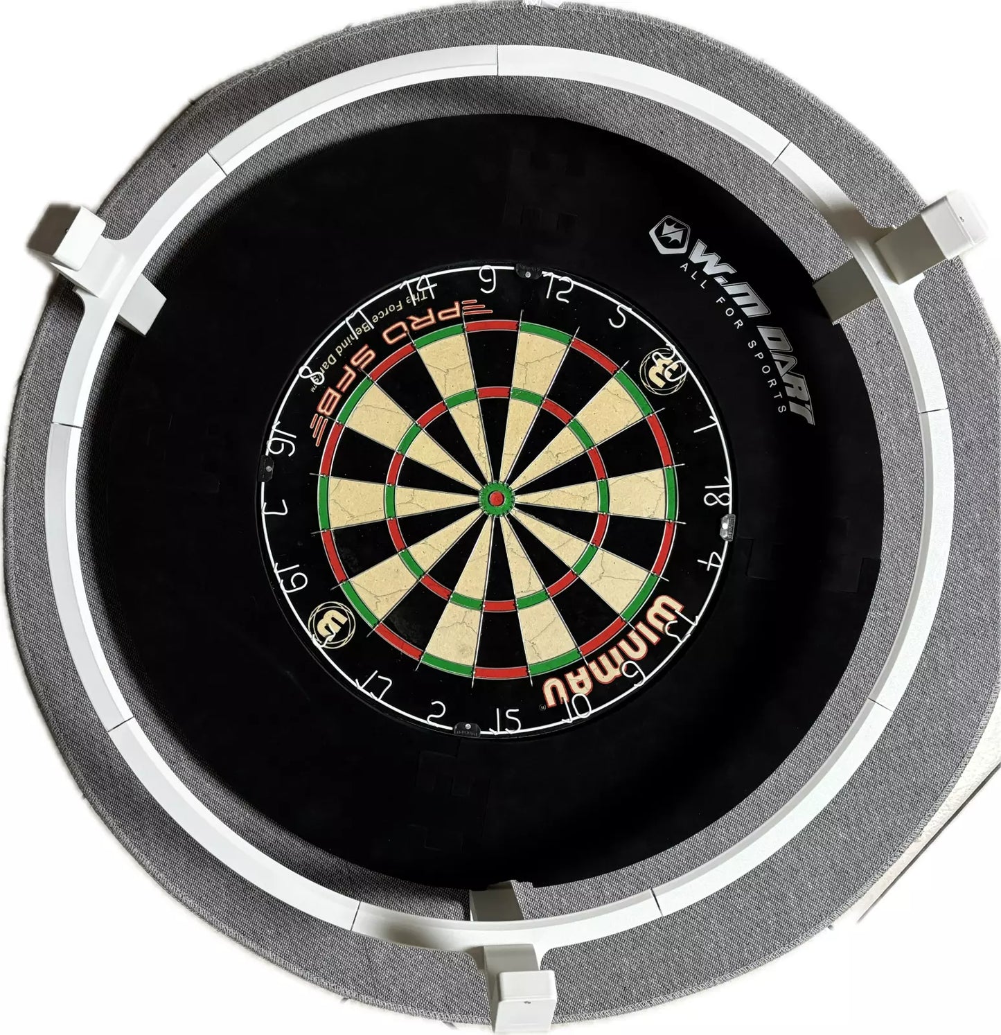 Kamerahalterung für Autodarts mit Ringlichthalter Weiß